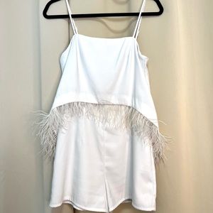 White Swan Romper Dress
